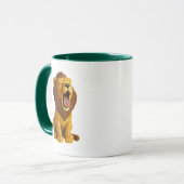 Dreidimensionaler Löwe. Tasse (Vorderseite Links)