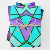 Dreieck-Abstrakt Geschenkpapier Set (Beispiel)