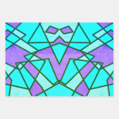 Dreieck-Abstrakt Geschenkpapier Set (Vorderseite)