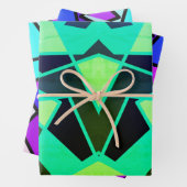 Dreieck-Abstrakt Geschenkpapier Set (Beispiel)