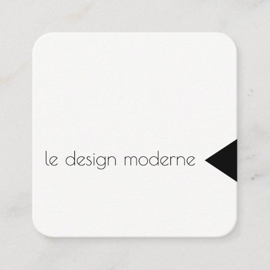 Dreieck-Akzent Quadratische Visitenkarte (Vorderseite)
