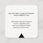 Dreieck-Akzent Quadratische Visitenkarte (Rückseite)