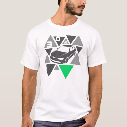 Dreieck-Auto -306- T-Shirt (Vorderseite)