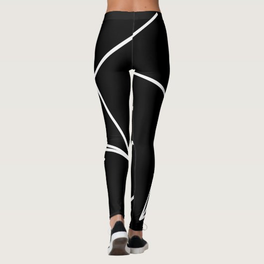 Dreieck B & W Leggings (Rückseite)