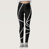 Dreieck B & W Leggings (Vorderseite)