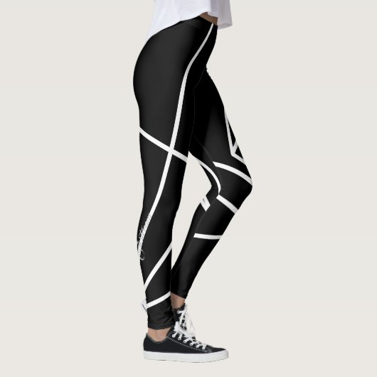 Dreieck B & W Leggings (Rechts)
