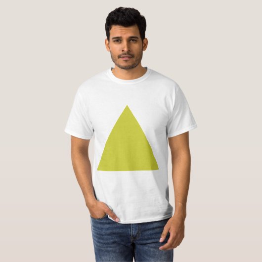 Dreieck - Bananengelb T-Shirt (Vorne ganz)