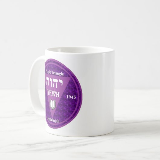 Dreieck dbl lila Kaffee-Tasse Kaffeetasse (Vorderseite Links)