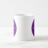 Dreieck dbl lila Kaffee-Tasse Kaffeetasse (Mittel)