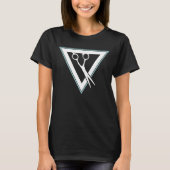 Dreieck der Haarschere T-Shirt (Vorderseite)