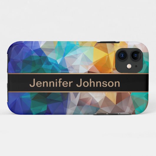 Dreieck der polygonalen personalisierten geometris Case-Mate iPhone hülle (Rückseite (Horizontal))