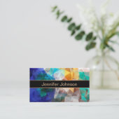 Dreieck der polygonalen personalisierten geometris visitenkarte (Stehend Vorderseite)