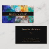 Dreieck der polygonalen personalisierten geometris visitenkarte (Vorne/Hinten)