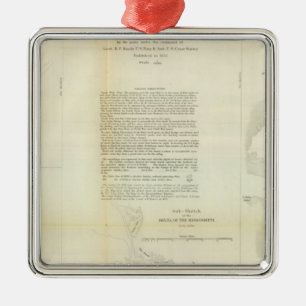 Dreieck des Mississippis Silbernes Ornament