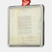 Dreieck des Mississippis Silbernes Ornament (Links)