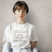 Dreieck des traurigen T - Shirt