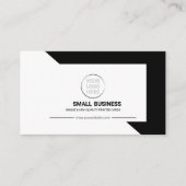Dreieck Einfach Minimalistisch modern Schwarz-weiß Visitenkarte (Vorderseite)