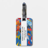 Dreieck-Flag-Dekoration Gepäckanhänger (Rückseite vertikal)