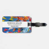 Dreieck-Flag-Dekoration Gepäckanhänger (Rückseite horizontal)