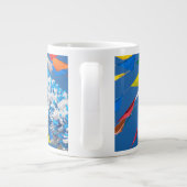 Dreieck-Flag-Dekoration Jumbo-Tasse (Rückseite)