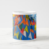 Dreieck-Flag-Dekoration Jumbo-Tasse (Vorderseite)