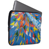 Dreieck-Flag-Dekoration Laptopschutzhülle (Vorne Rechts)