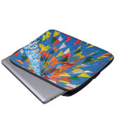 Dreieck-Flag-Dekoration Laptopschutzhülle (Vorne Knopf)