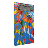 Dreieck-Flag-Dekoration Mini Klemmbrett (Schrägansicht)