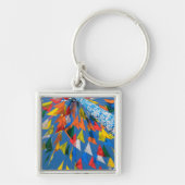 Dreieck-Flag-Dekoration Schlüsselanhänger (Vorne)