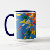 Dreieck-Flag-Dekoration Tasse (Links)