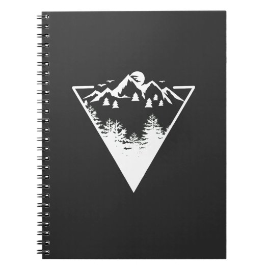 Dreieck frame artwork with wilderness landscape notizblock (Vorderseite)