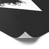 Dreieck frame artwork with wilderness landscape poster (Ecke)