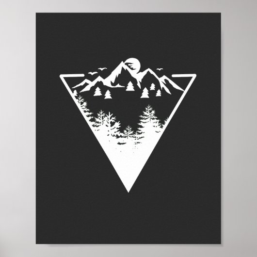 Dreieck frame artwork with wilderness landscape poster (Vorne)