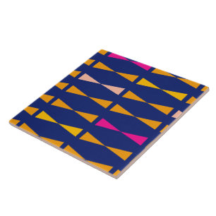 Dreieck Geometrischer Spaß Coole moderne blaue Ora Fliese