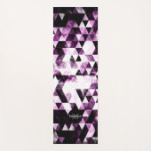 Dreieck Geometrisches, lebhaftes rosa Smoky Monogr Yogamatte (Vorderseite)