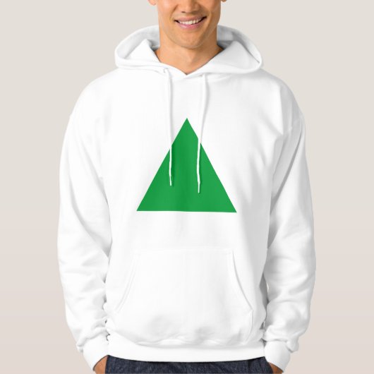 Dreieck - Grasgrün Hoodie (Vorderseite)