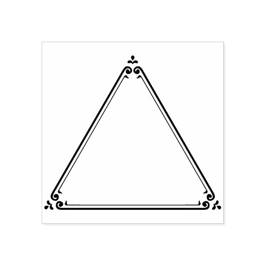 Dreieck, Journalrahmen Gummistempel (Prägung)