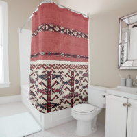 Dreieck Kilim III Roter Schwarz-weißer Streifen