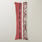 Dreieck Kilim III Roter Schwarz-weißer Streifen  Seitenschläferkissen (Vorderseite Vertikal)