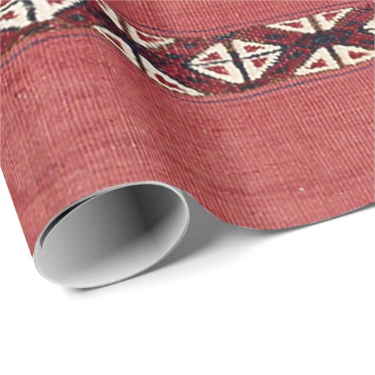 Dreieck Kilim IV Roter Schwarz-weißer Streifen  Geschenkpapier (Rolleneckpunkt)