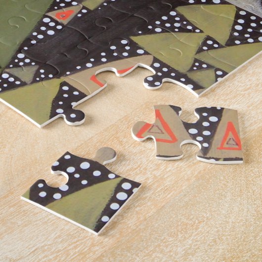 Dreieck-Landschaftsentwurf Puzzle (Seite)