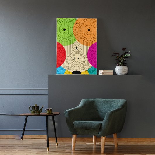 Dreieck Leinwanddruck