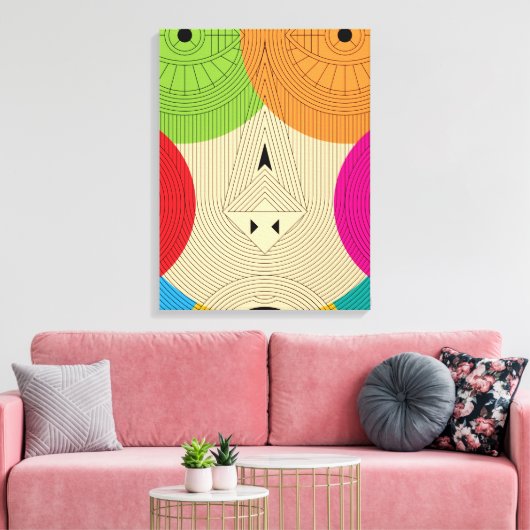 Dreieck Leinwanddruck (Insitu (Wohnzimmer))