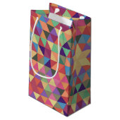 Dreieck-Mandala 1 Kleine Geschenktüte (Rückseite Schrägansicht)