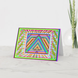 Dreieck-Mandala-Kunst - HappyBirthday HappyHoliday Feiertagskarte
