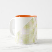 Dreieck mit Dreiecken in 3D Zweifarbige Tasse (Vorderseite Links)