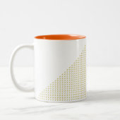 Dreieck mit Dreiecken in 3D Zweifarbige Tasse (Links)