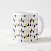 Dreieck-Muster Jumbo-Tasse (Vorderseite Rechts)