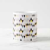 Dreieck-Muster Jumbo-Tasse (Vorderseite)