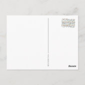 Dreieck Muster Kontur + Backgr. Ideen Postkarte (Rückseite)